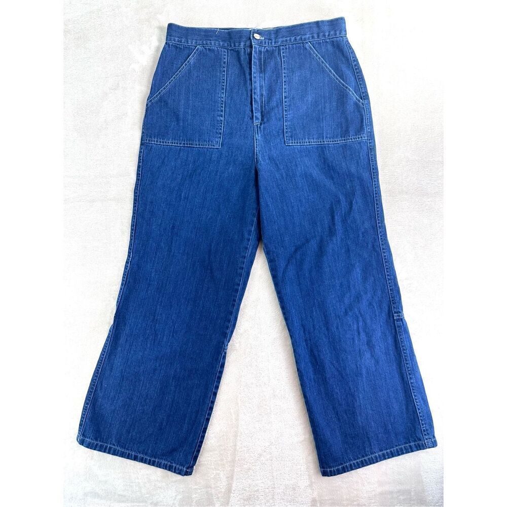 UO Urban Renewal Jeans Women’s L Retro Straight Leg Dark Wash Super High Rise